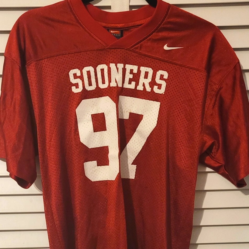 Nike Brand Xl Size 97 Oklahoma Sooners Crimson Jersey